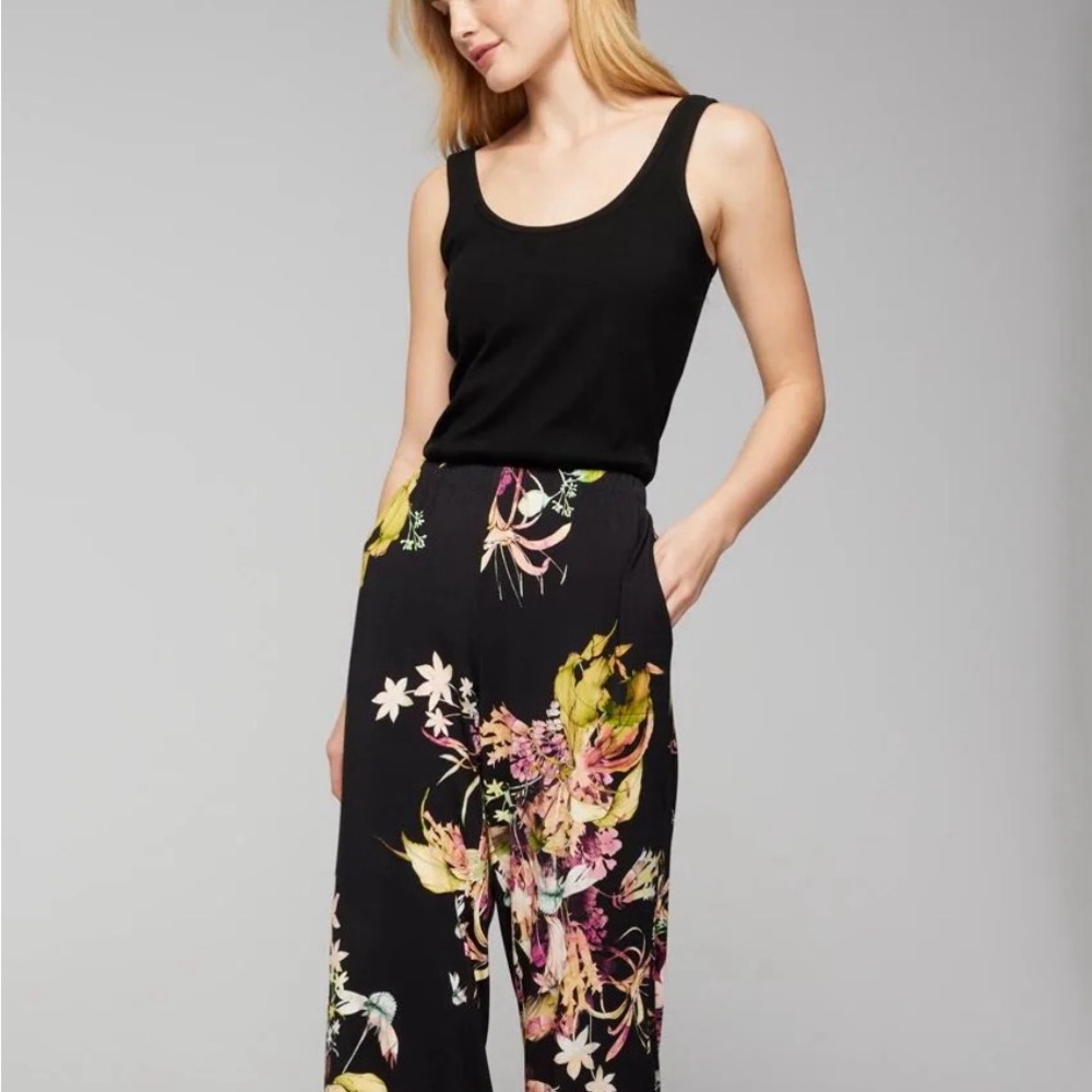 Brand new, no tags, Soma Black Floral Wide Leg Pajama Pant